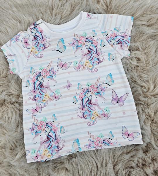 Handmade 3 tlg. Sommerset gr.80 Einhörner Schmetterling