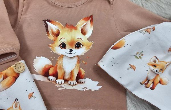 Handmade Set gr.56 mit Füchsen