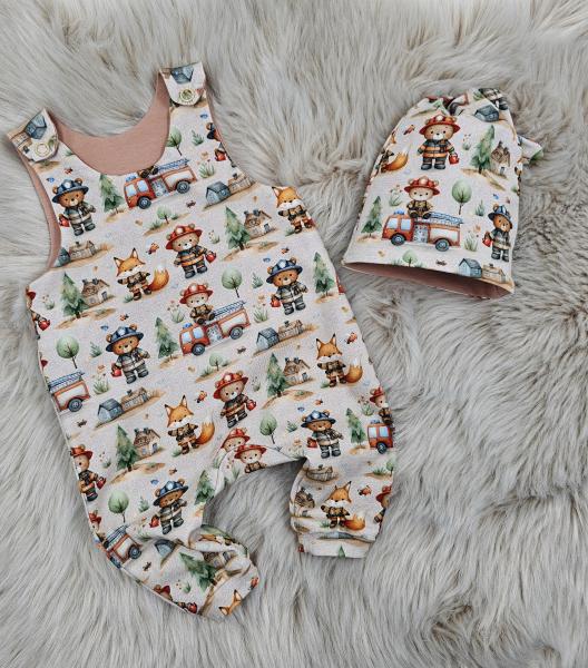 Handmade 2 tlg. Set gr.50 Fuchs Bär Feuerwehr