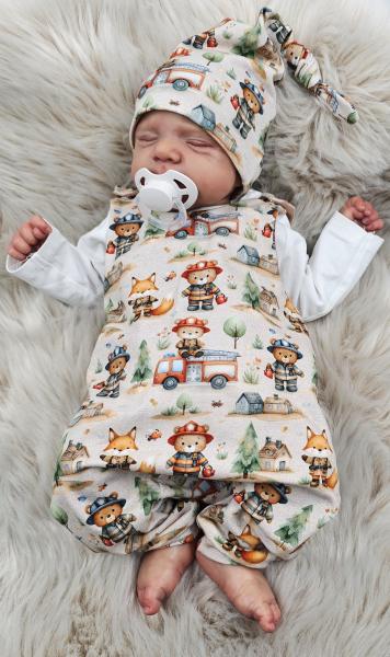 Handmade 2 tlg. Set gr.50 Fuchs Bär Feuerwehr