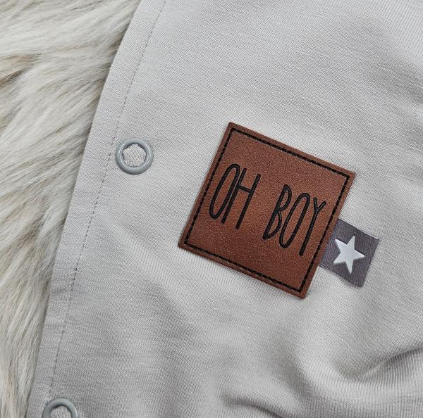 Handmade Zipfeljacke gr.62 Hasenstickbild