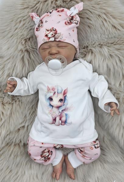 Handmade 3 tlg. Set gr.56 Einhörner