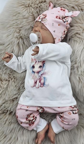 Handmade 3 tlg. Set gr.56 Einhörner