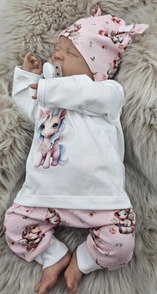 Handmade 3 tlg. Set gr.56 Einhörner