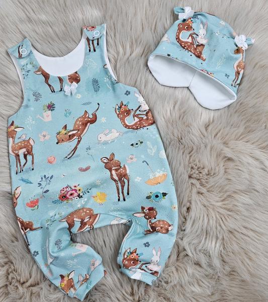 Handmade 2 tlg. Set gr.56 Frühling Reh Hase niedlich