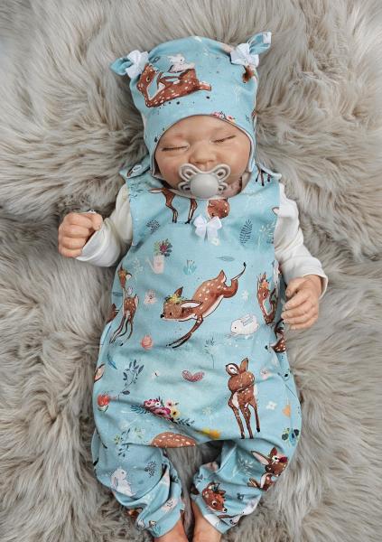 Handmade 2 tlg. Set gr.56 Frühling Reh Hase niedlich