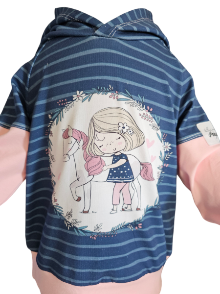 Handmade Hoody gr.98 Pferd