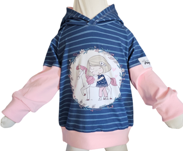 Handmade Hoody gr.98 Pferd