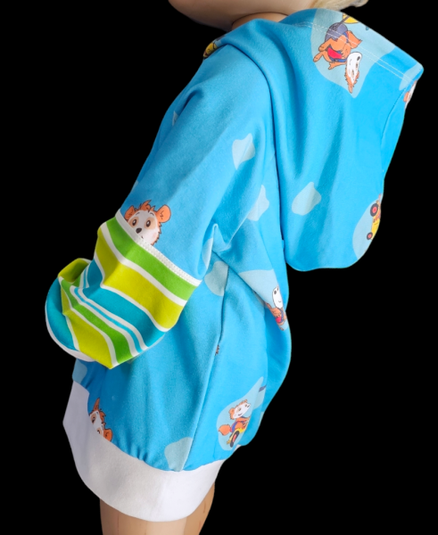 Handmade Hoody gr.98 mit Bobo Siebenschläfer