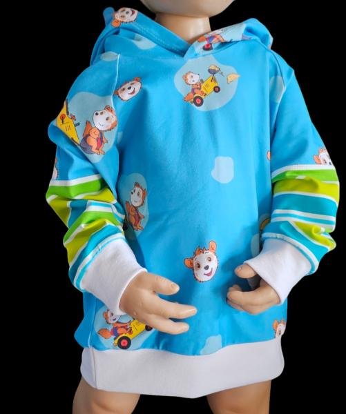 Handmade Hoody gr.98 mit Bobo Siebenschläfer