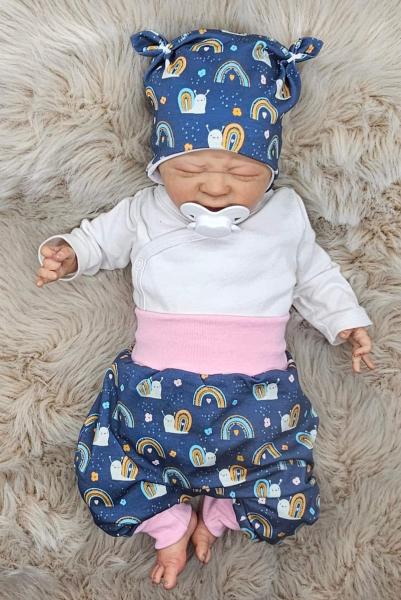 Handmade Pulli, Hose & Mütze gr.56 Schnecke