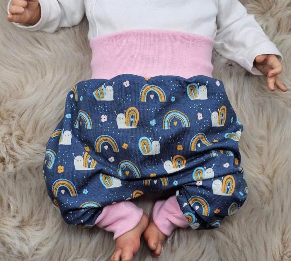 Handmade Pulli, Hose & Mütze gr.56 Schnecke