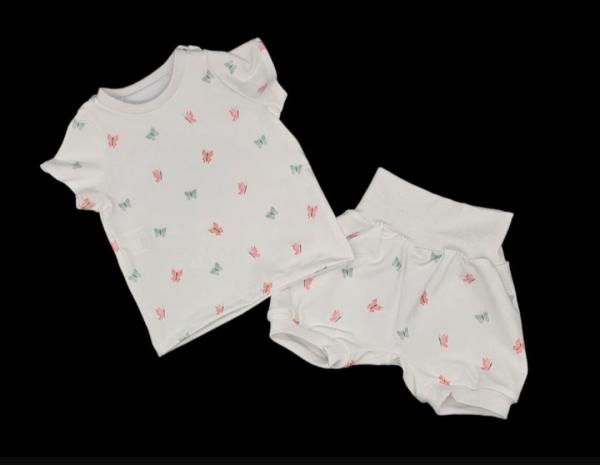 Handmade 3 tlg Set gr.74 Schmetterling