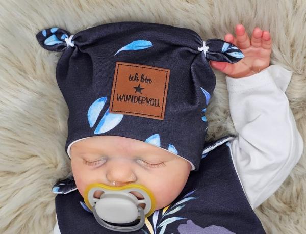 Handmade Strampler mit Mütze gr.56 Eichhörnchen wundervoll