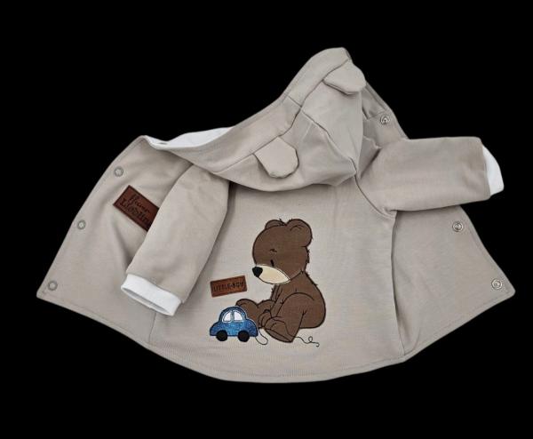 Handmade Teddyjacke gr 56 Teddy Stickbild